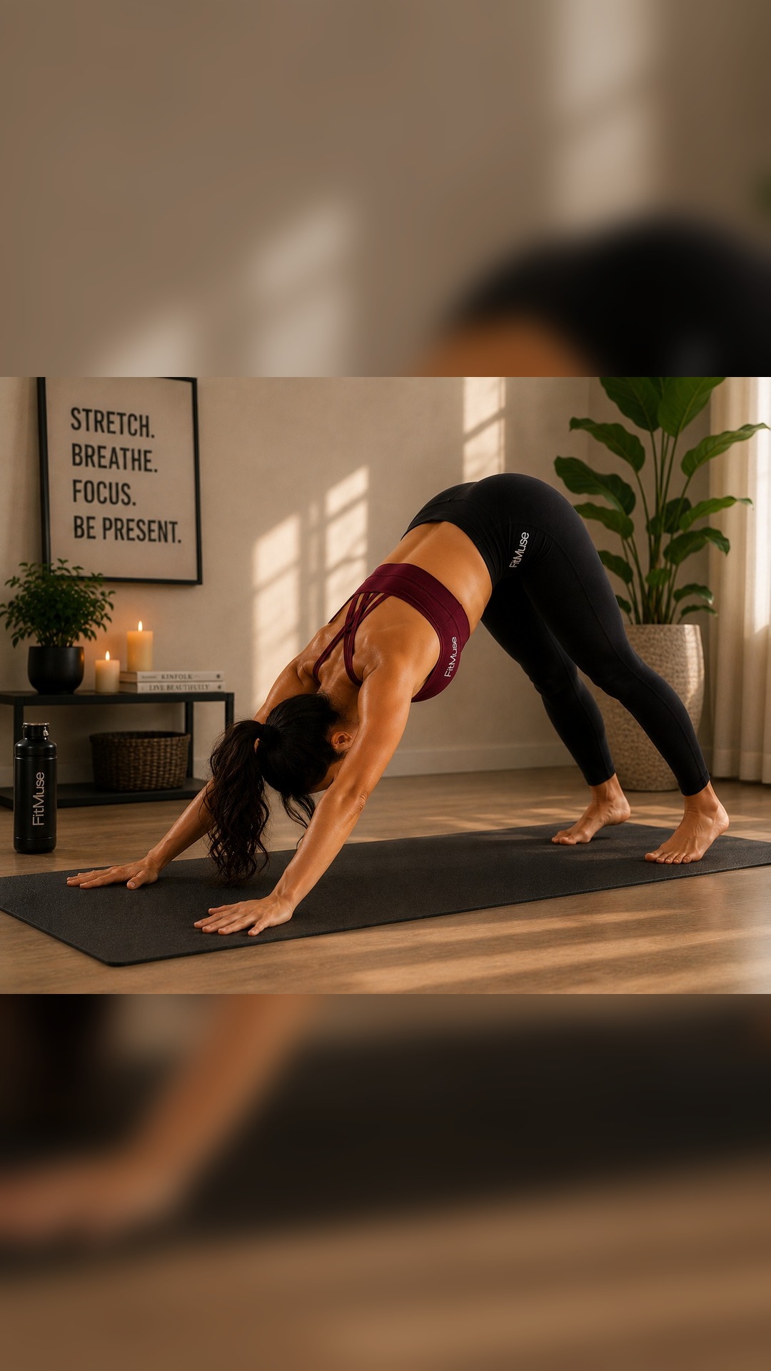Maya FitMuse in Downward Dog