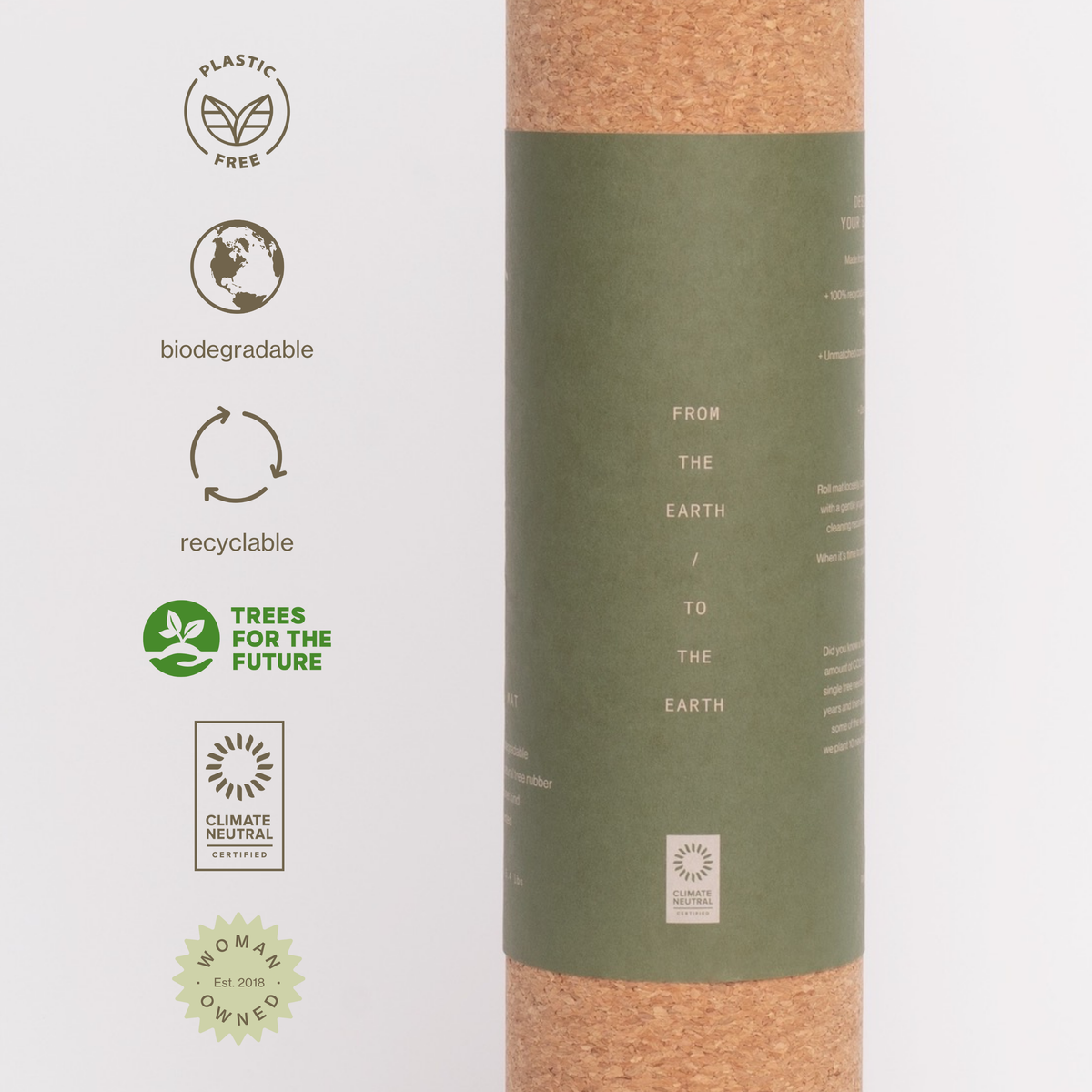 Ananday Cork Yoga Mat | Premium Grip & Support