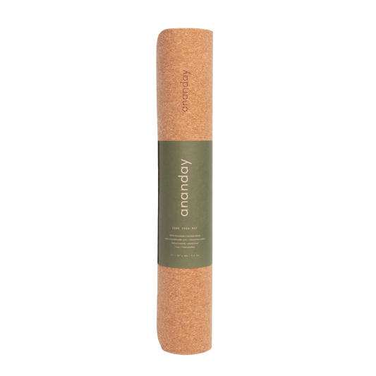 Ananday Cork Yoga Mat | Premium Grip & Support