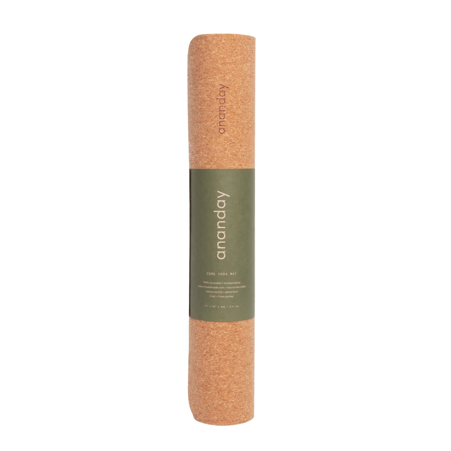 Ananday Cork Yoga Mat | Premium Grip & Support